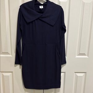 CAbi Blue Sheath Dress with Sailor Collar